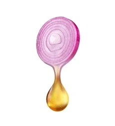 Onion slice oil drop
