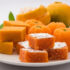 Orange barfi